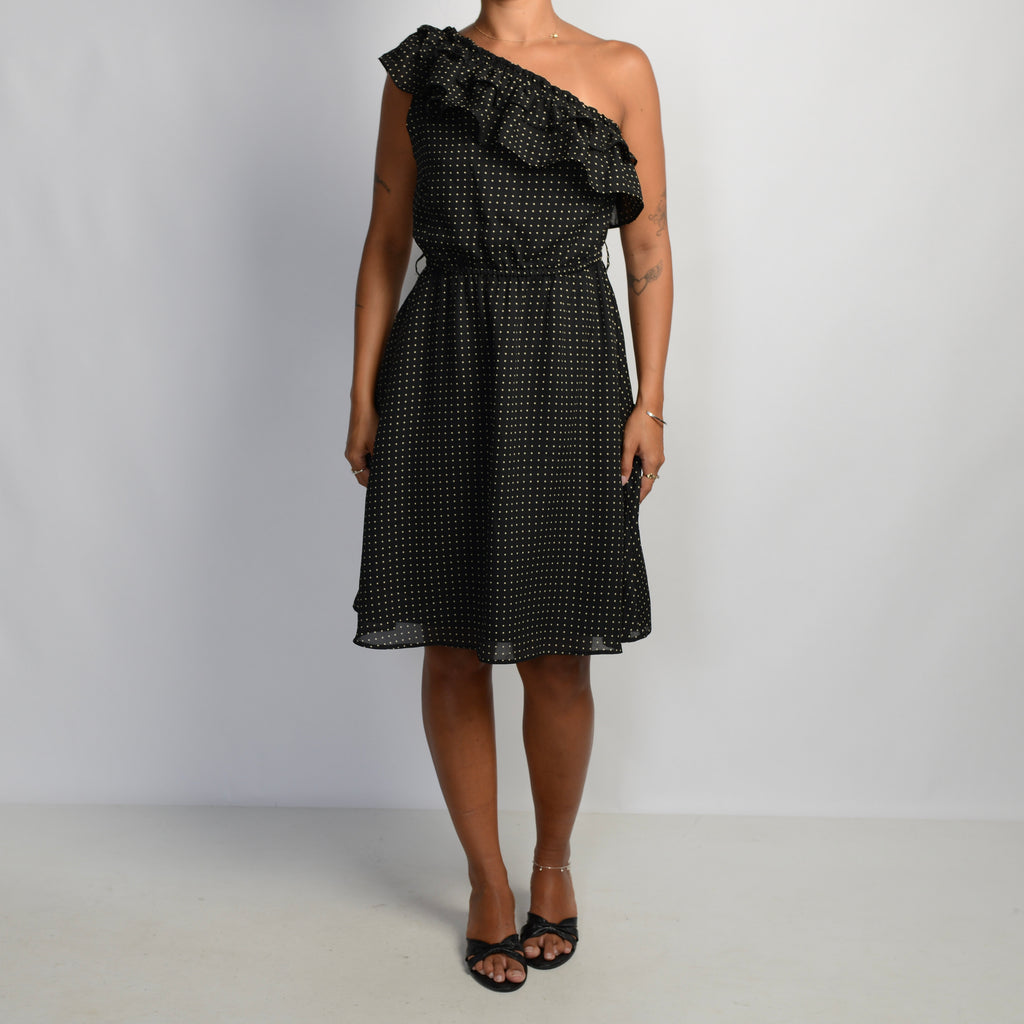 RUFFLE POLKA DOT DRESS