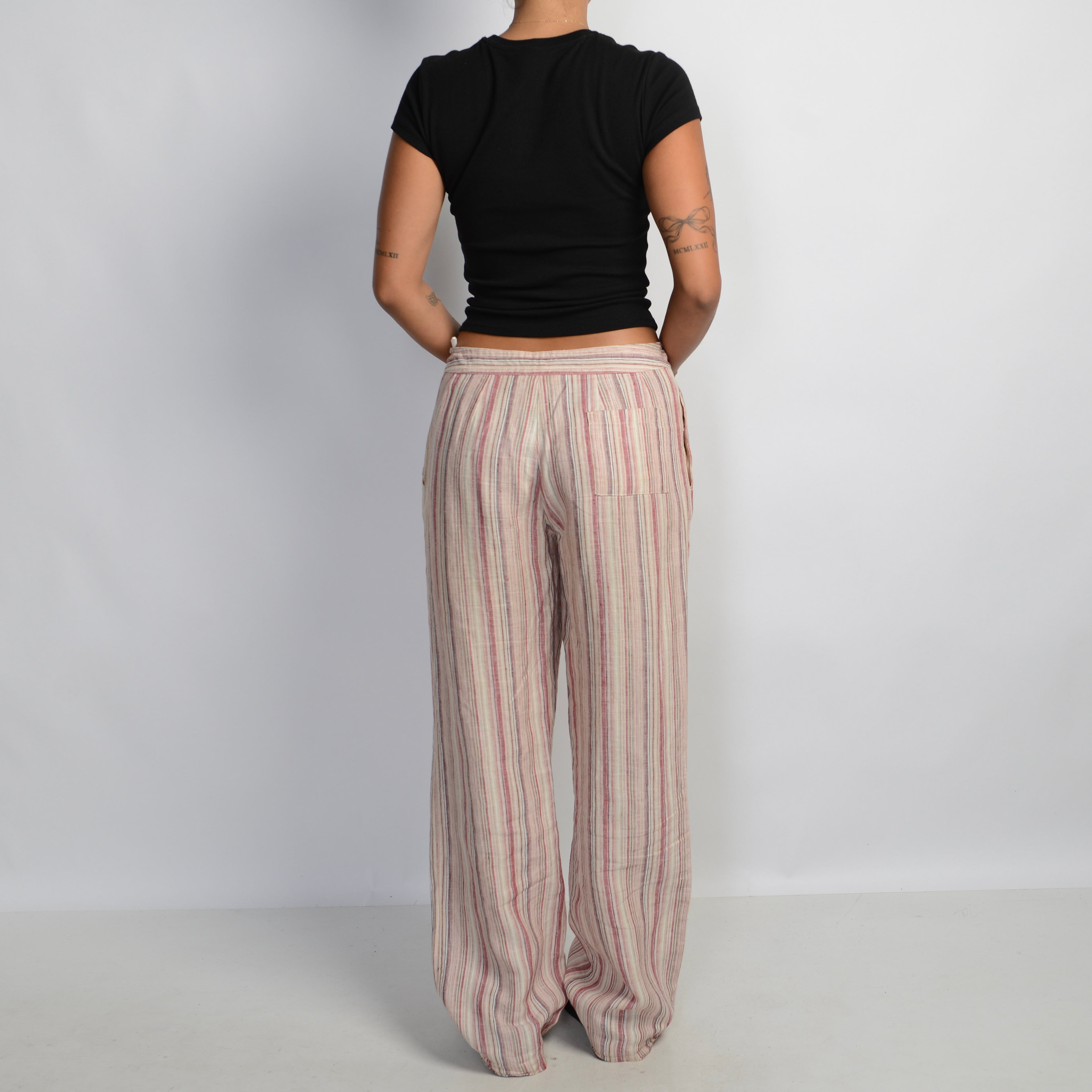 PINK LINEN TROUSERS