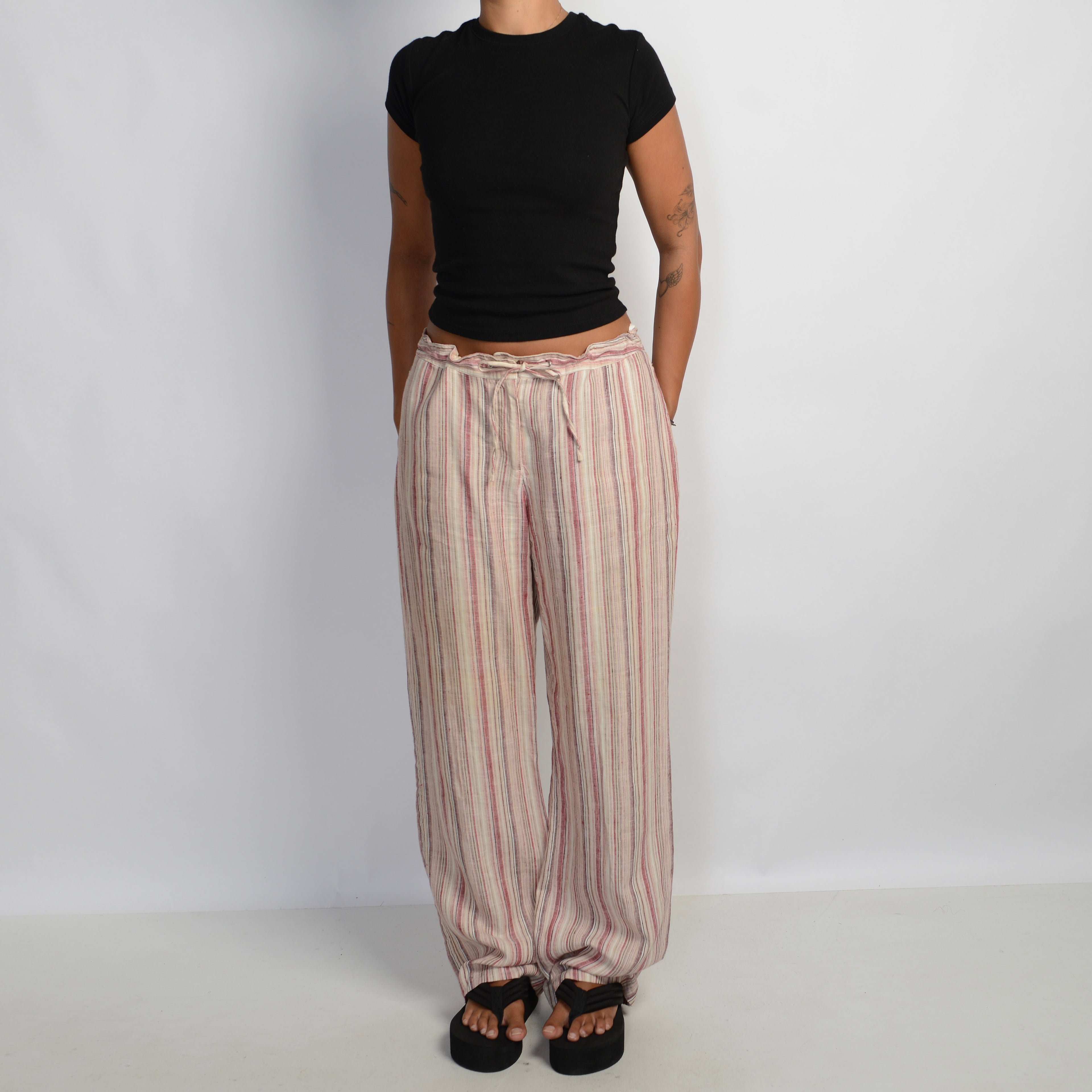PINK LINEN TROUSERS