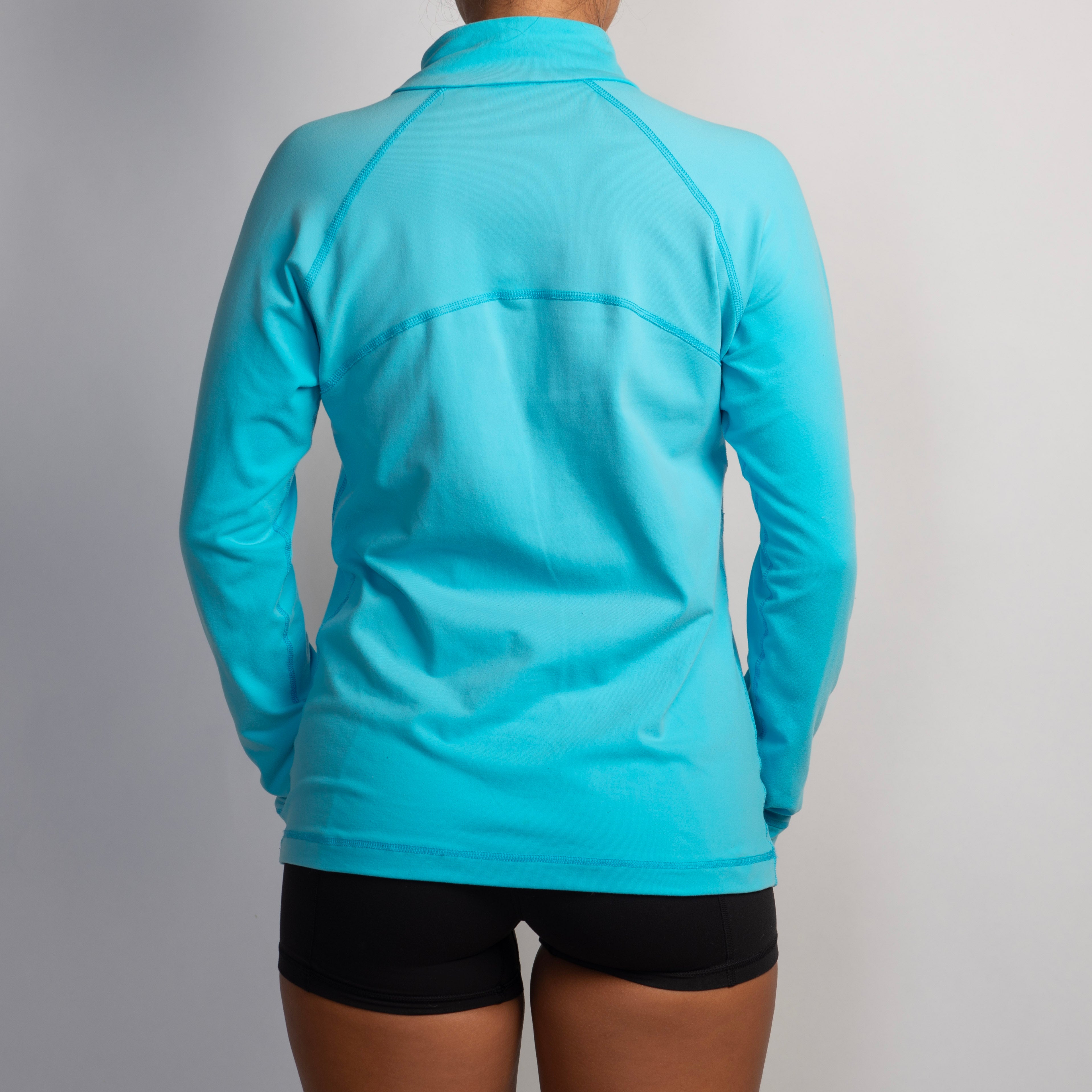 BLUE STRETCH ZIP JACKET