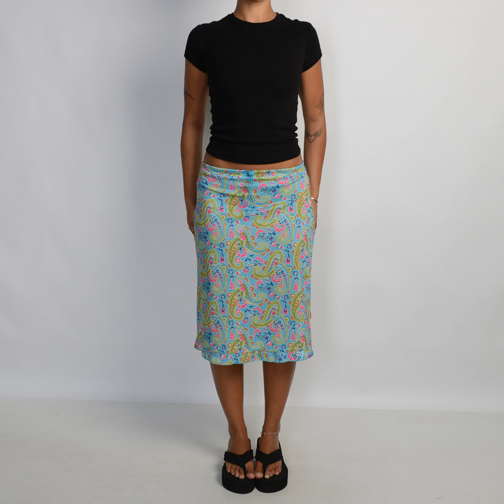 PAISLEY MIDI SKIRT