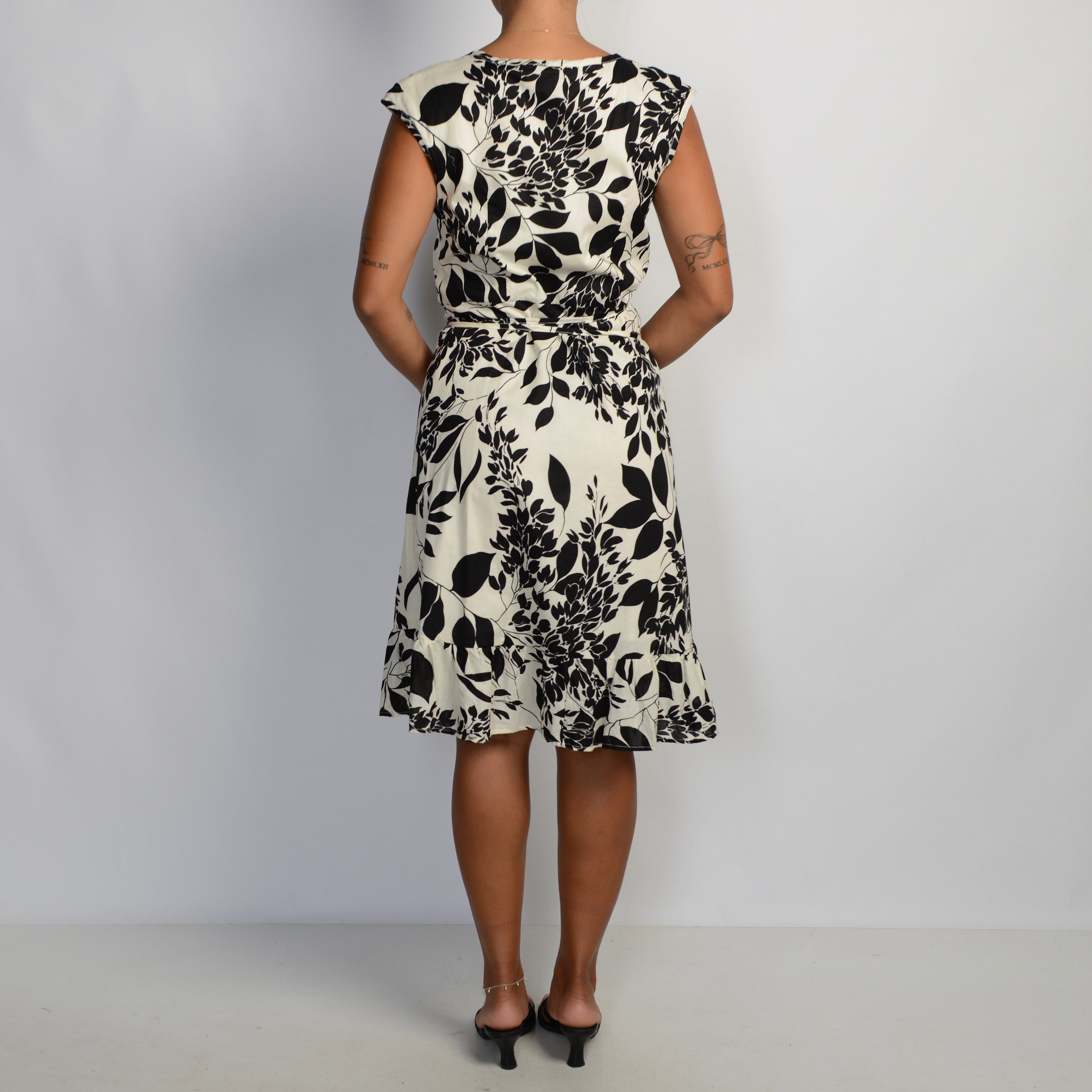 FLORAL WRAP DRESS