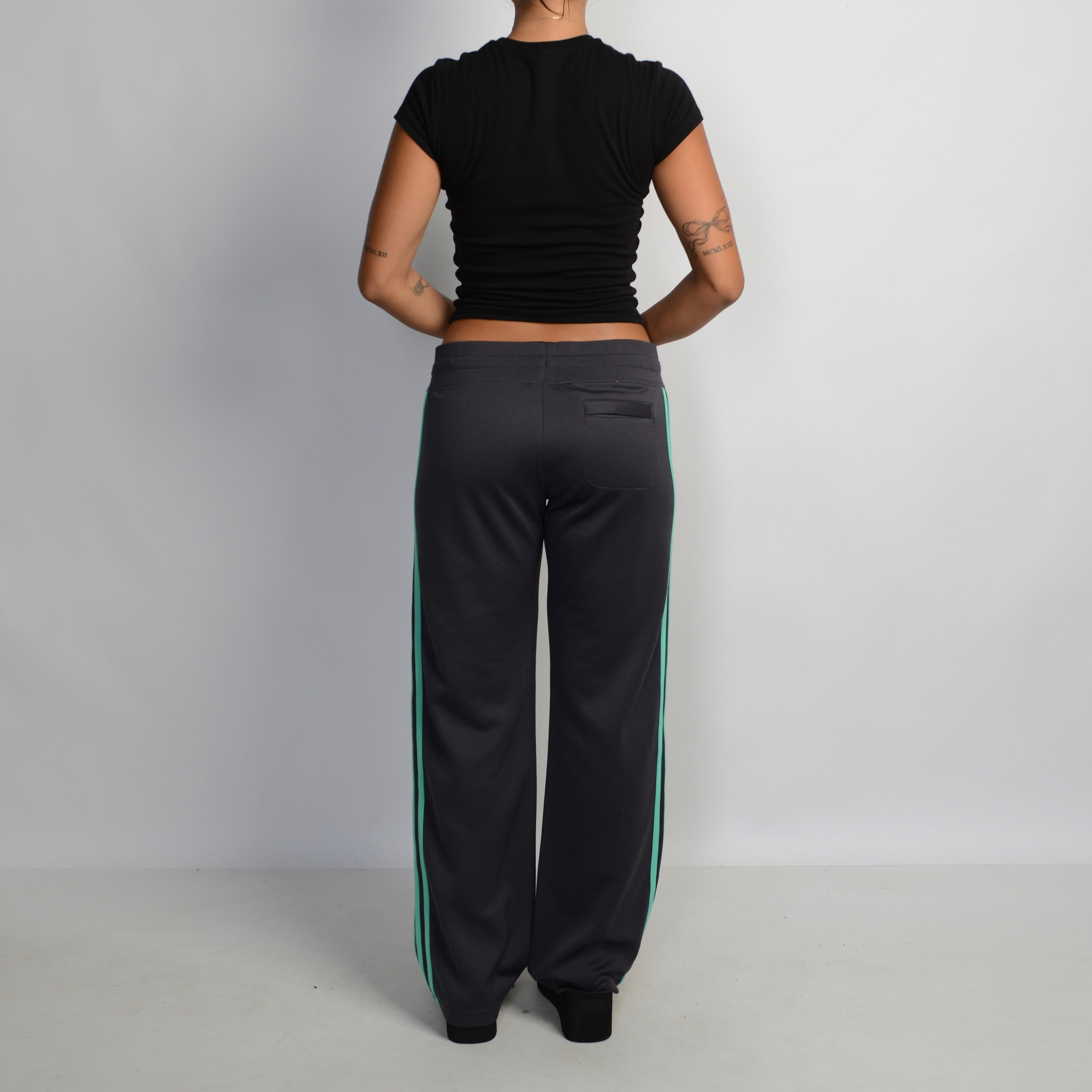 CHARCOAL ADIDAS TRACKPANTS