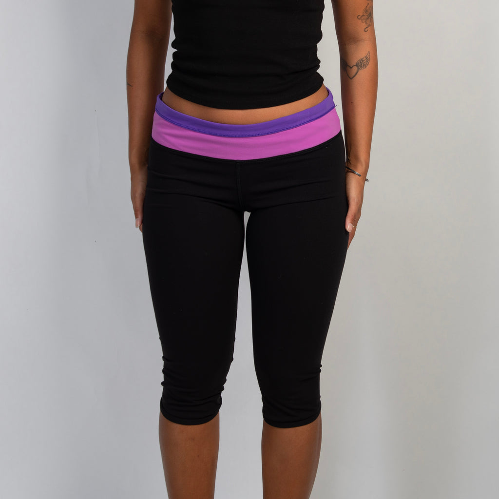 FUCHSIA WAIST CROP TIGHTS