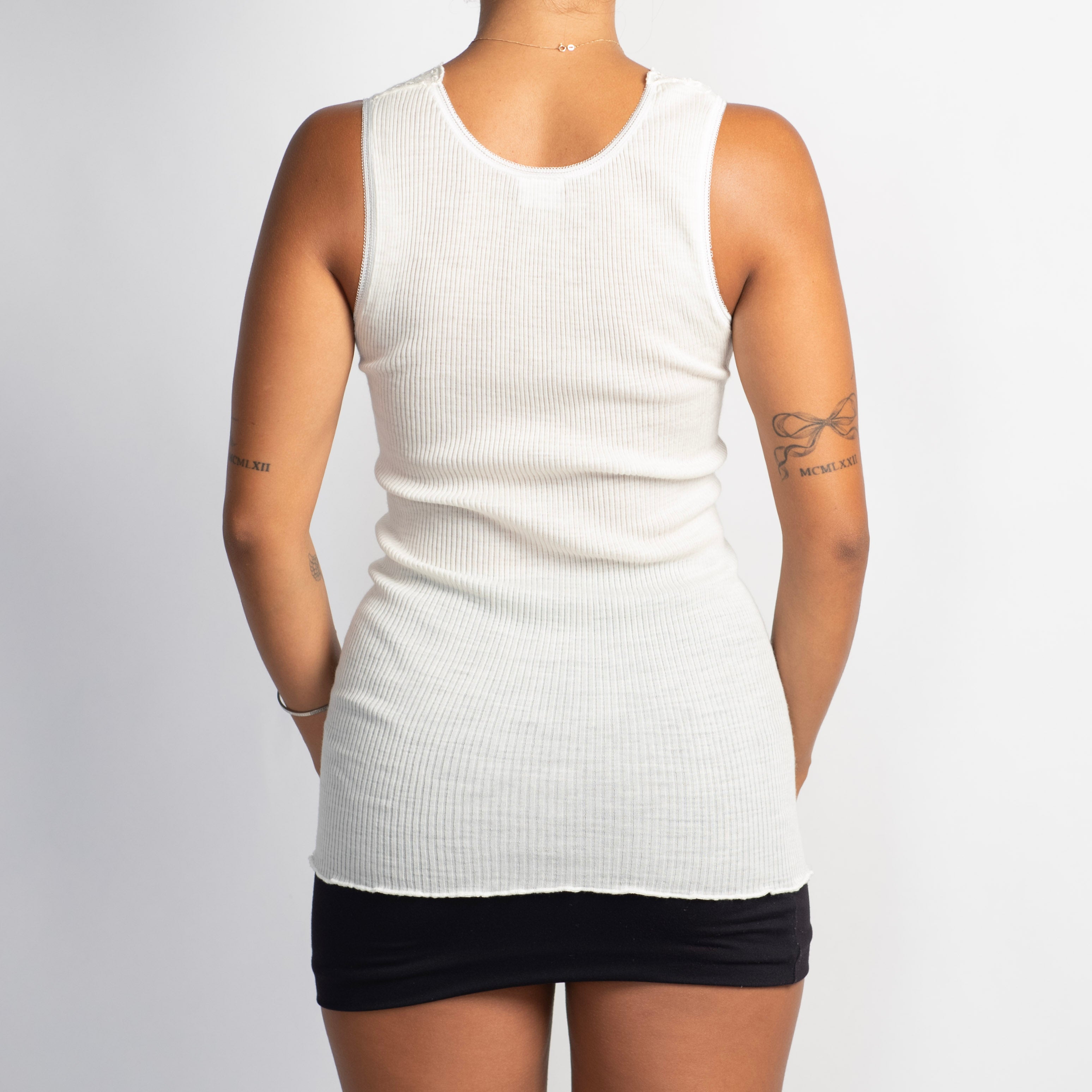 CREAM WOOL TANK TOP