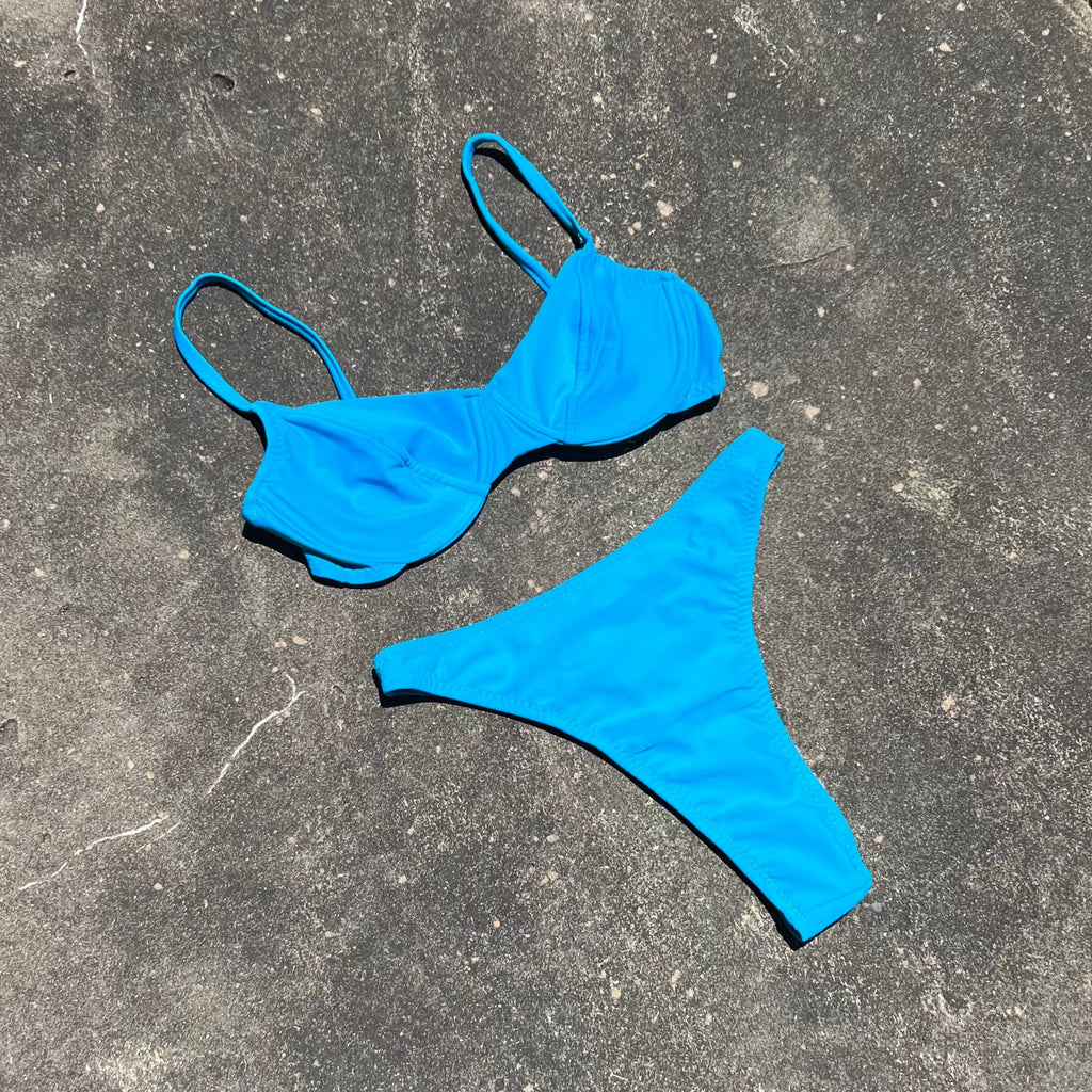 AZURE THONG BIKINI BOTTOM
