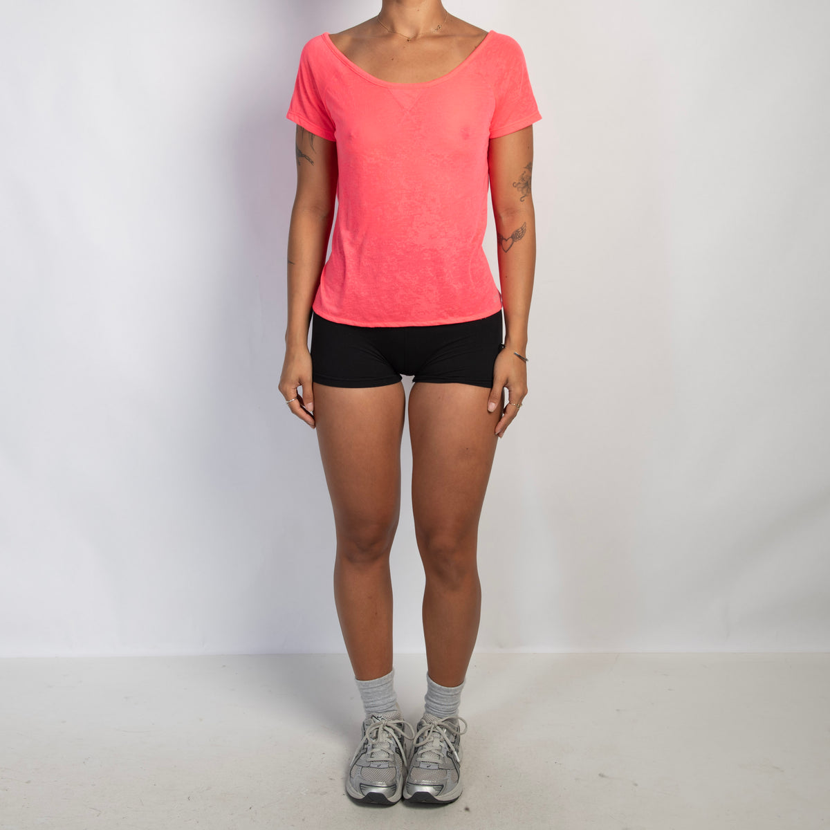 SHEER FLUORO PINK TOP