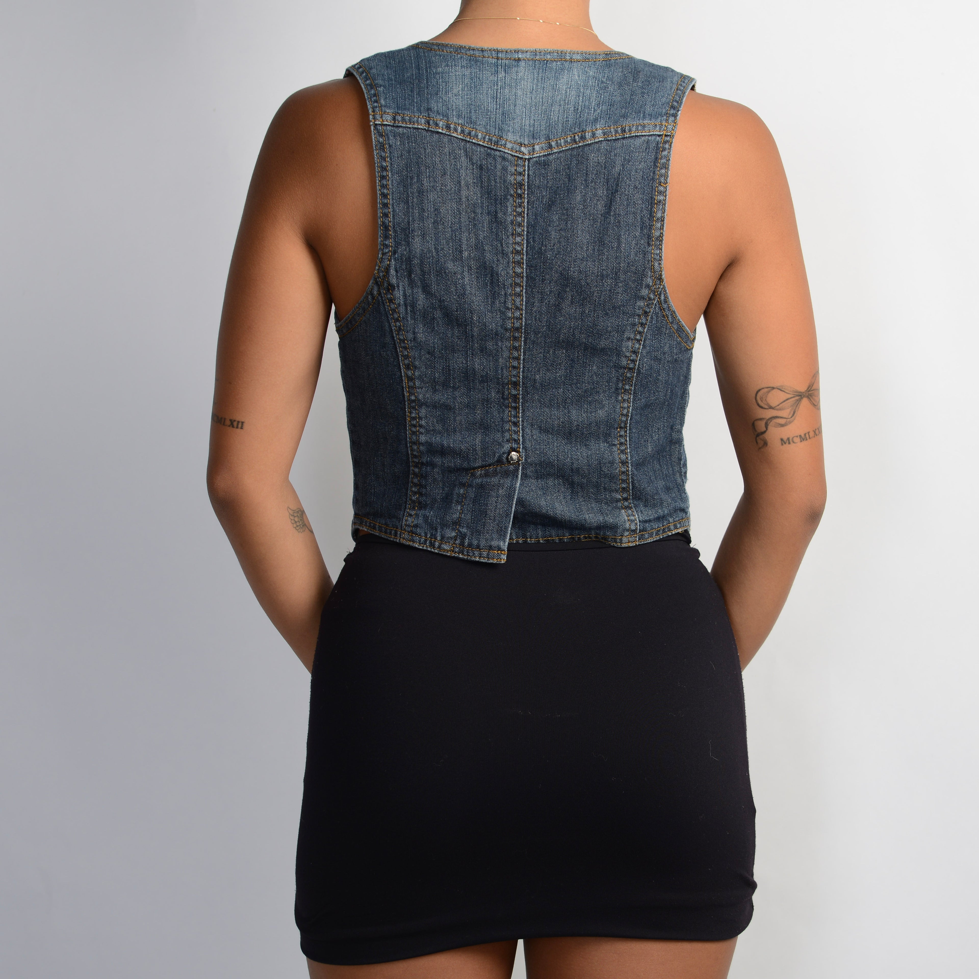DENIM WAISTCOAT VEST