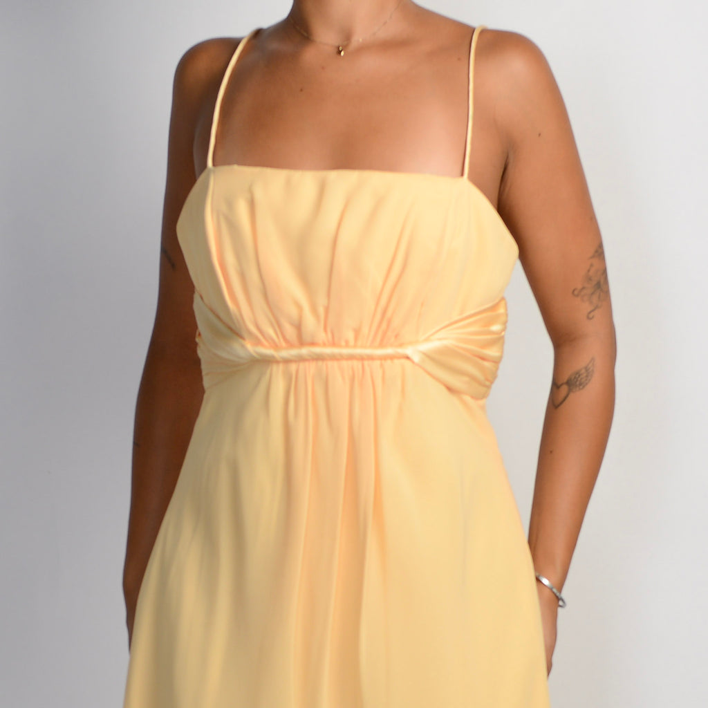 BUTTER YELLOW MIDI DRESS