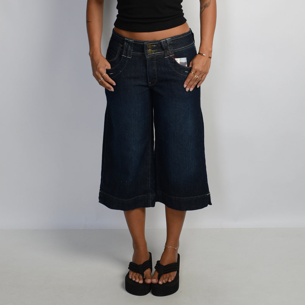 WIDE LEG CROP JEANS