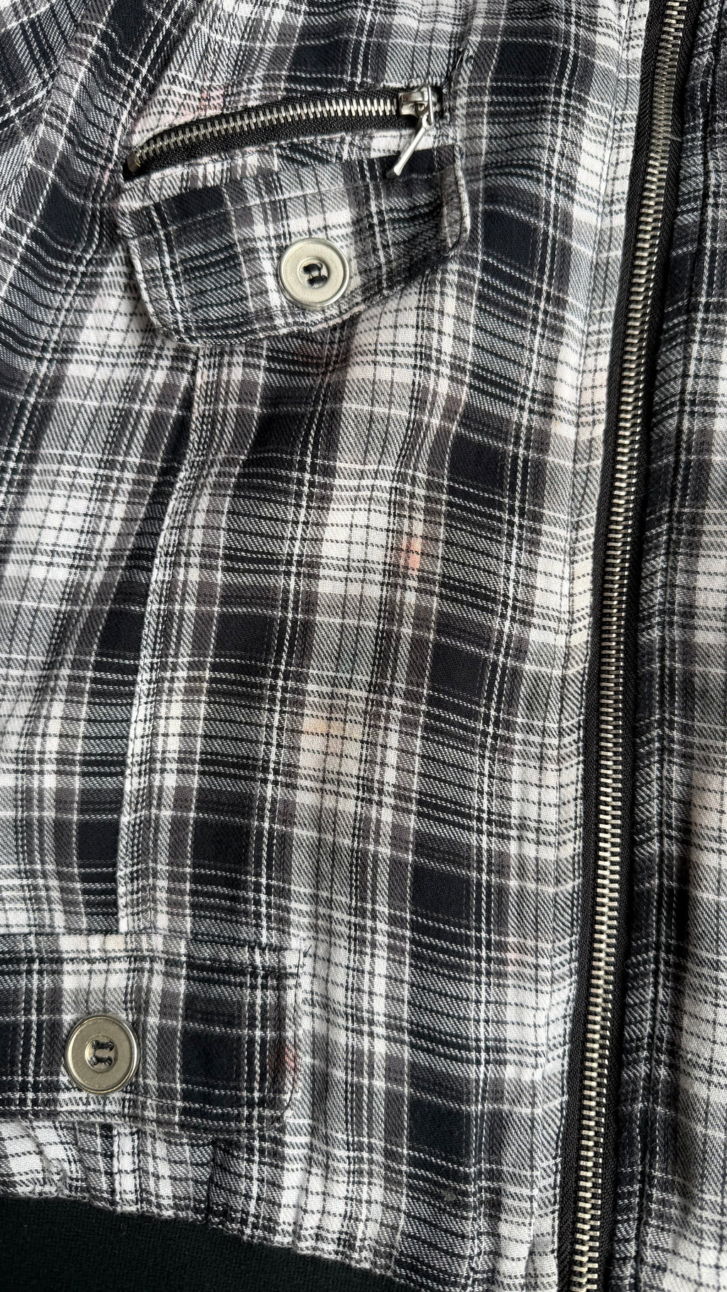 PLAID 1/2 SLEEVE JACKET