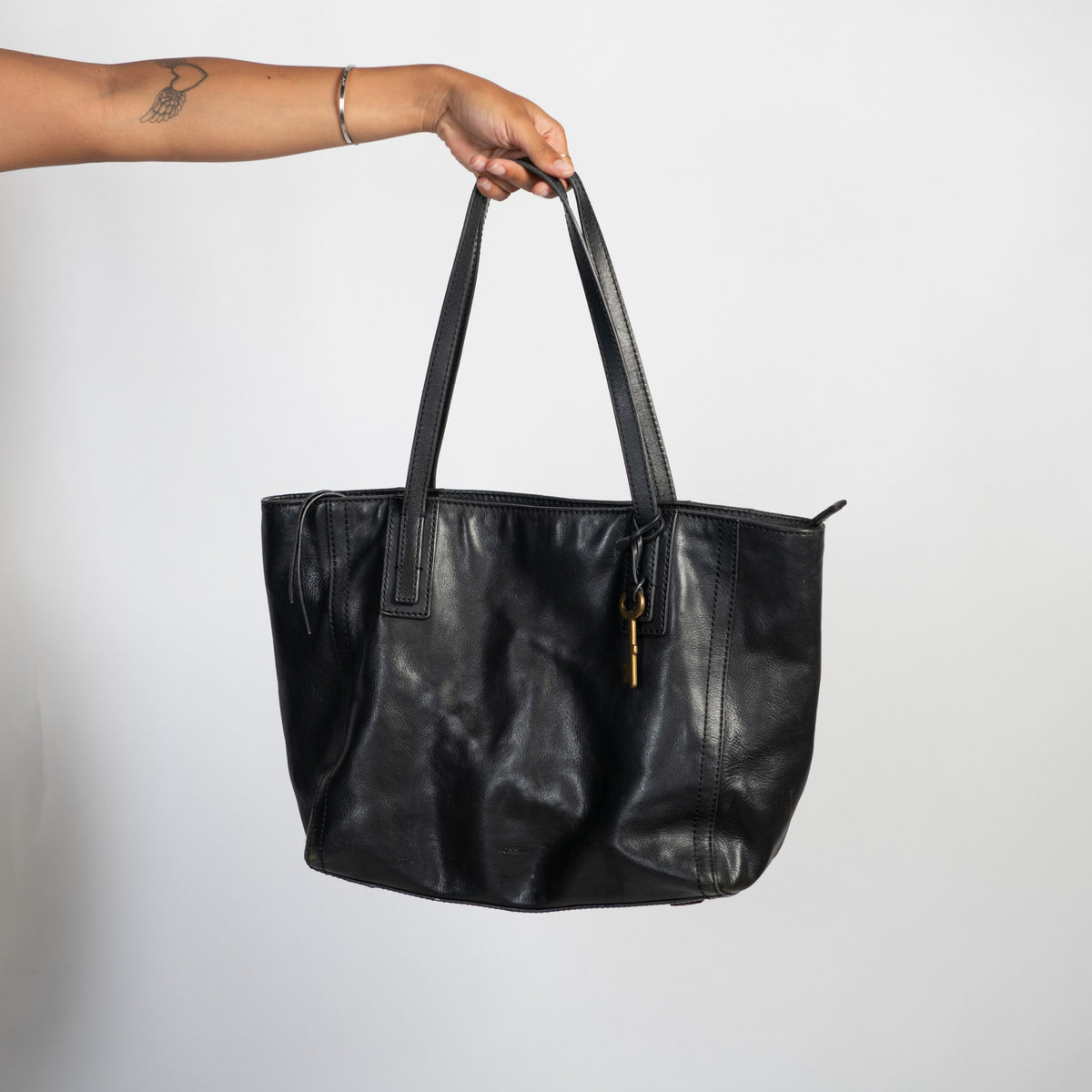 BLACK LEATHER BAG