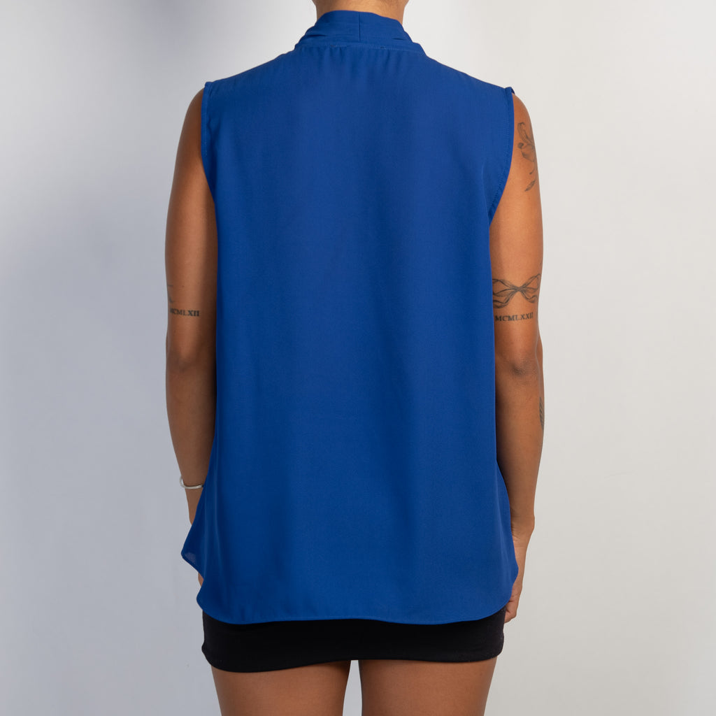 COBALT SLEEVELESS TOP