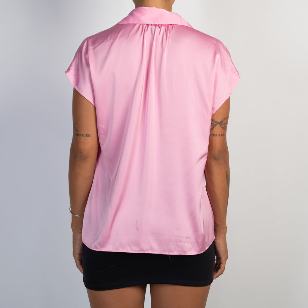 PINK SATIN BLOUSE