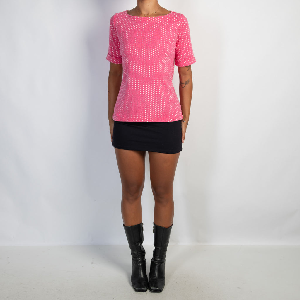 PINK POLKA DOT TOP