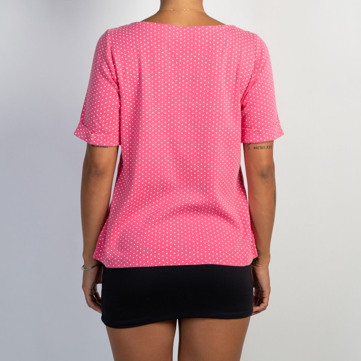 PINK POLKA DOT TOP