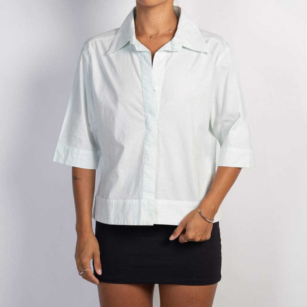 BOXY CHECK BLOUSE