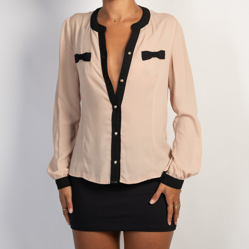 SHEER BEIGE BLOUSE