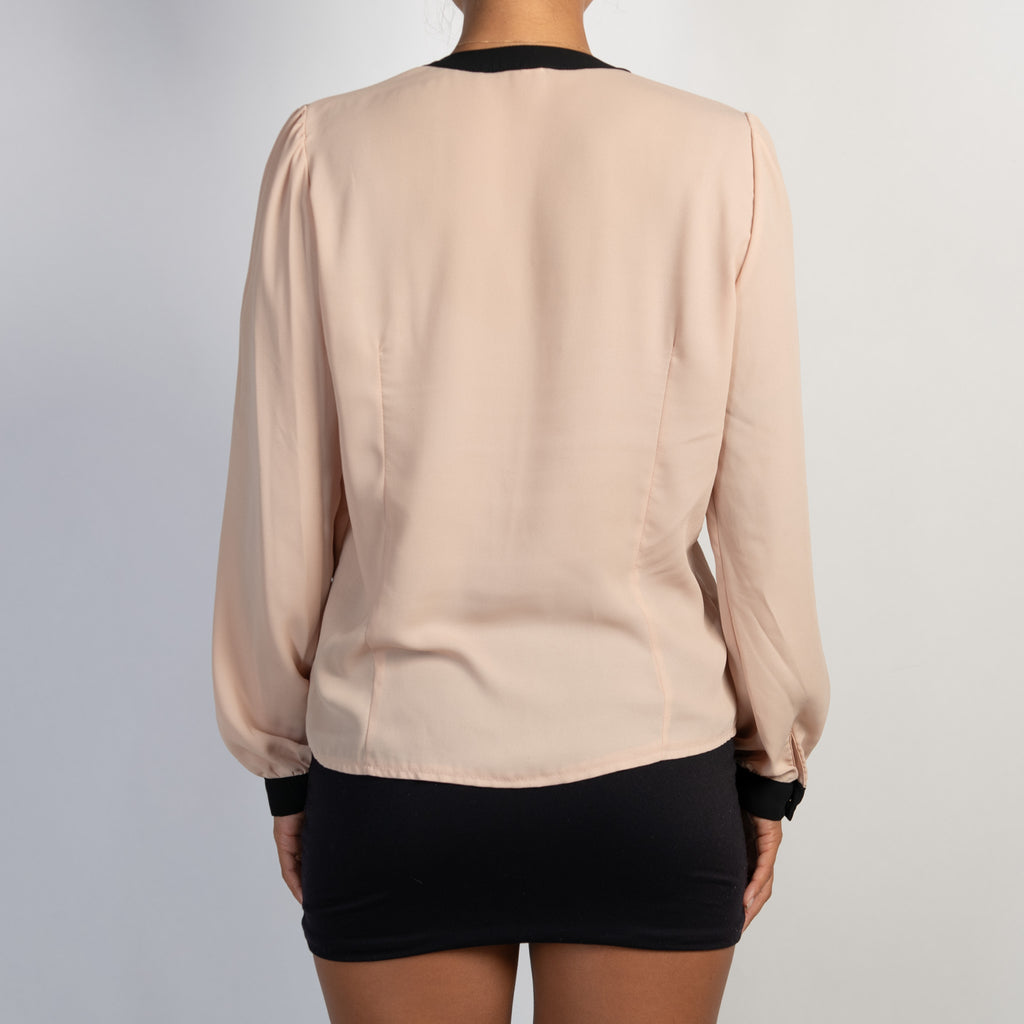 SHEER BEIGE BLOUSE