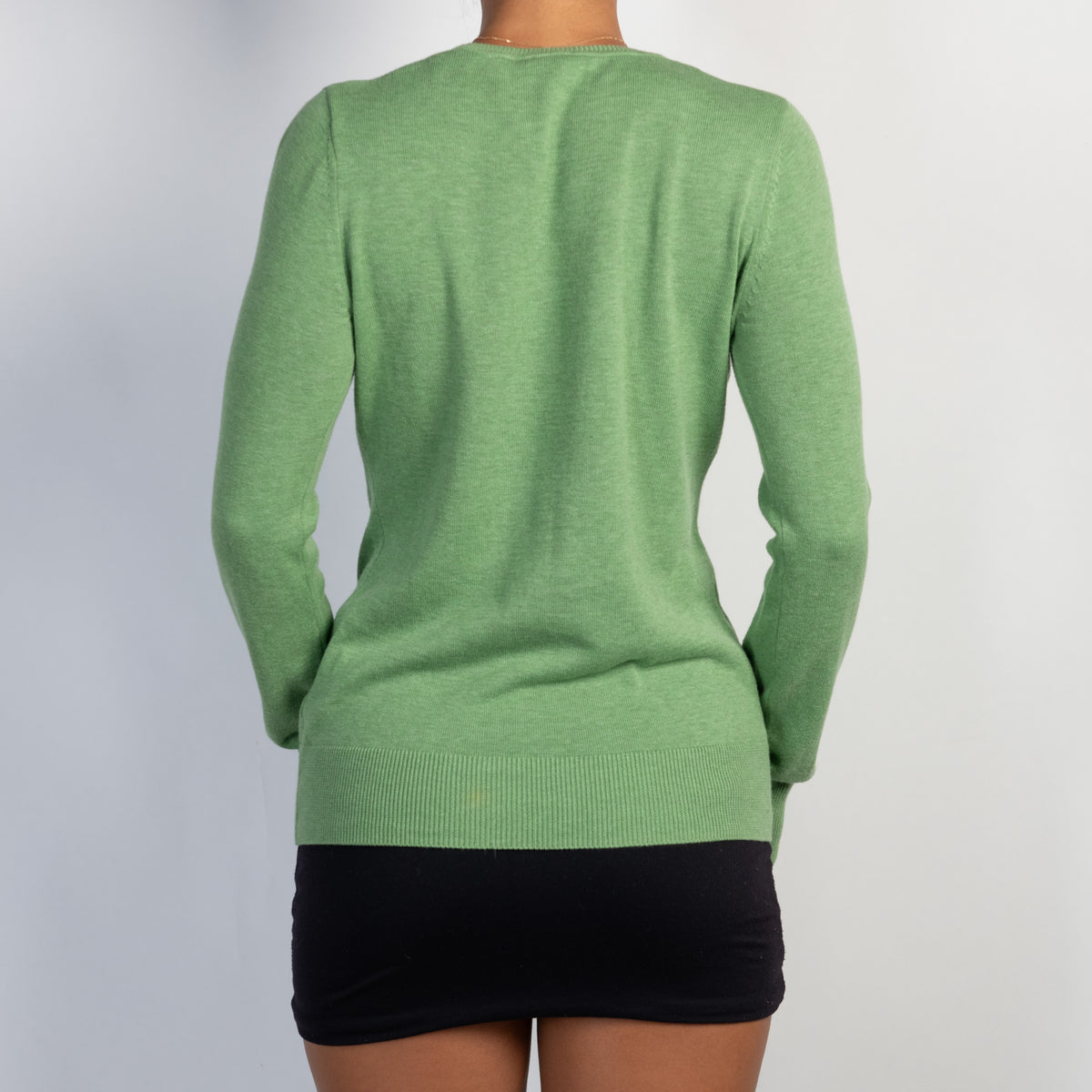 GREEN KNIT TOP