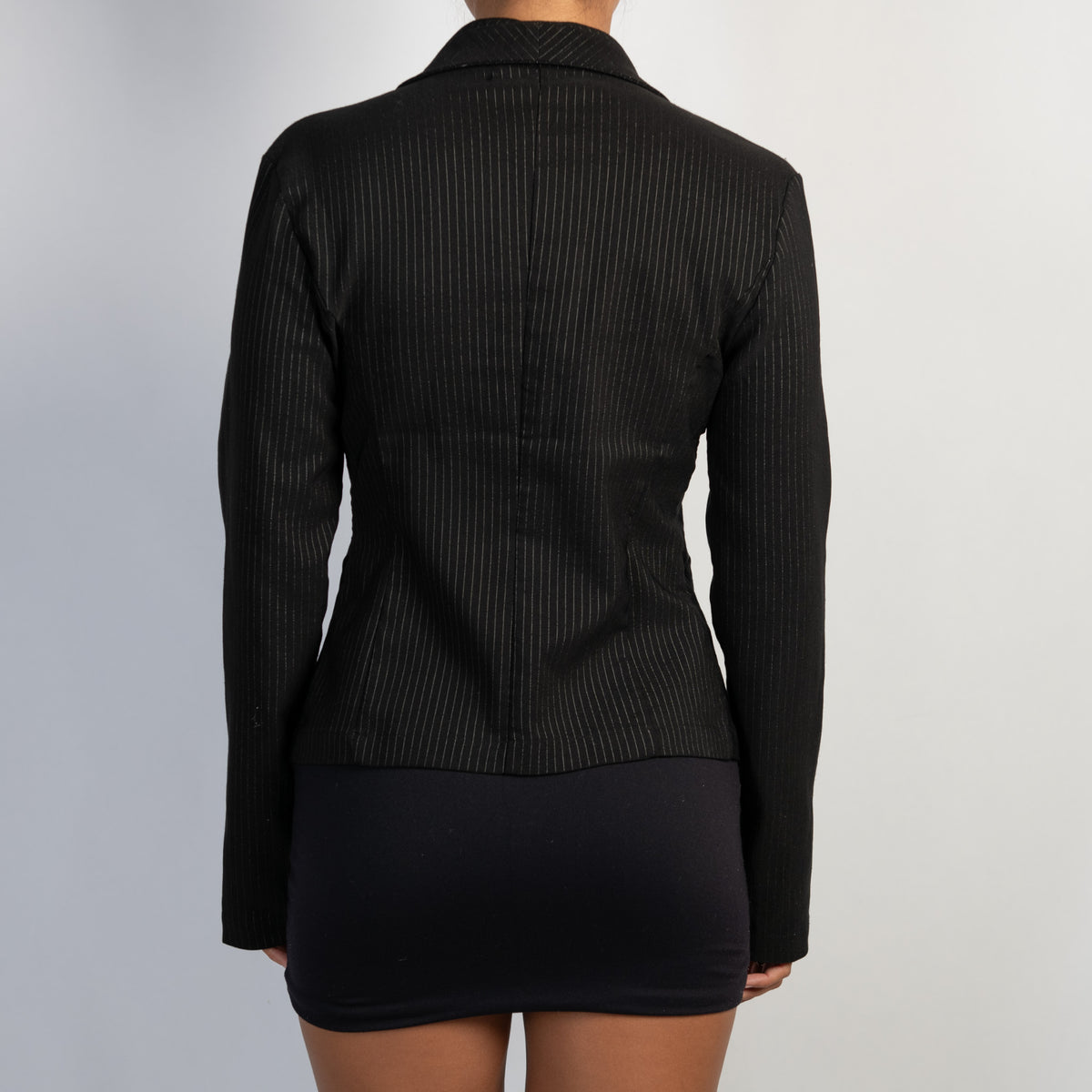 BLACK STRIPE BLAZER