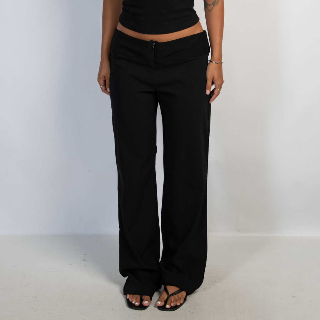BLACK BOOTCUT PANTS