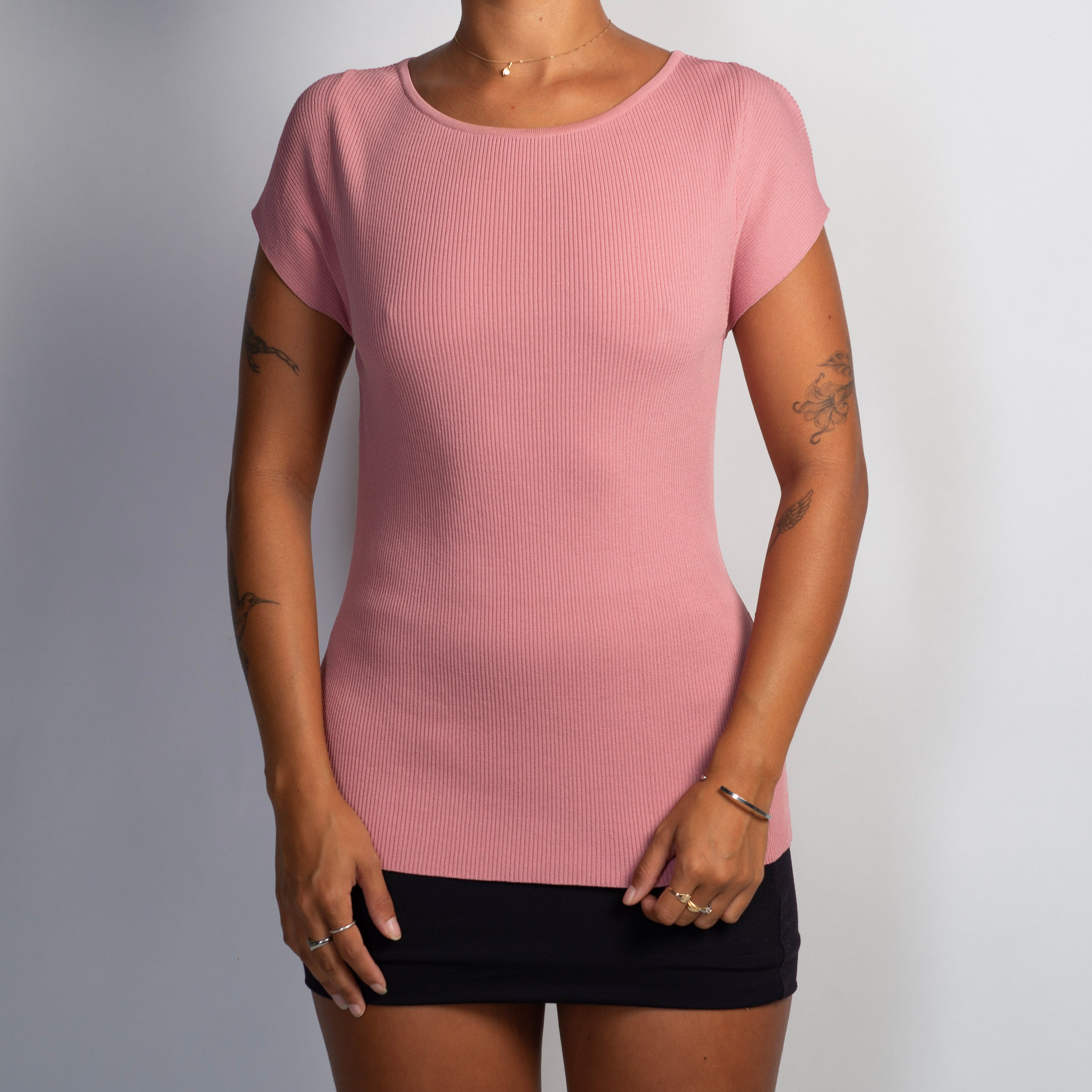 PINK RIB TOP