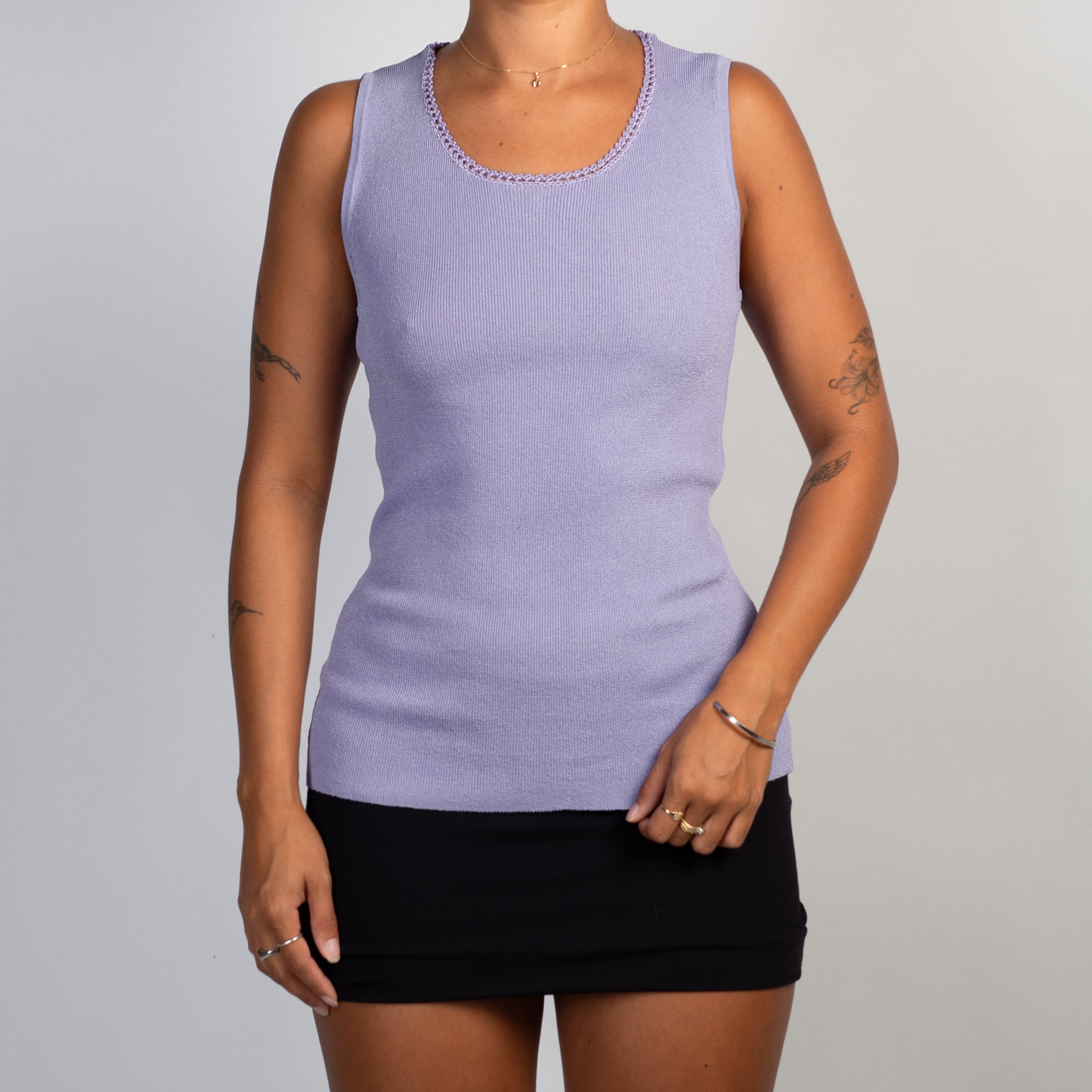 PURPLE KNIT TOP