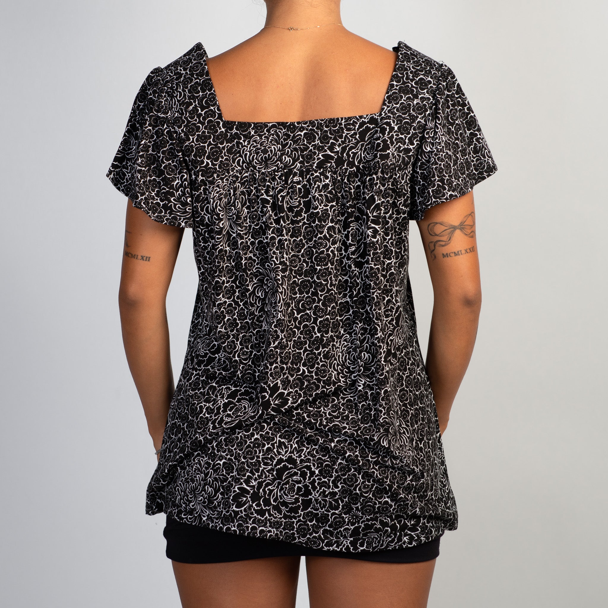 FLORAL BABYDOLL TOP