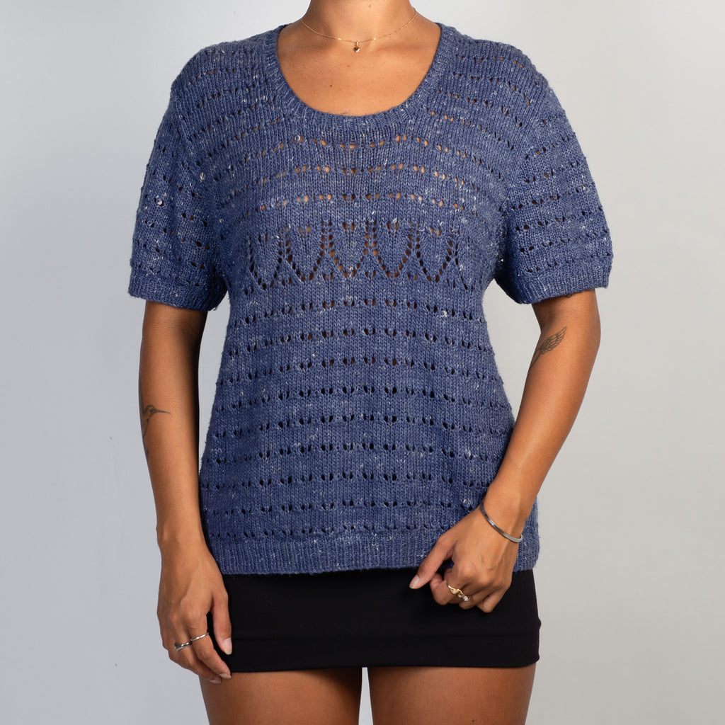 PURPLE KNIT TOP