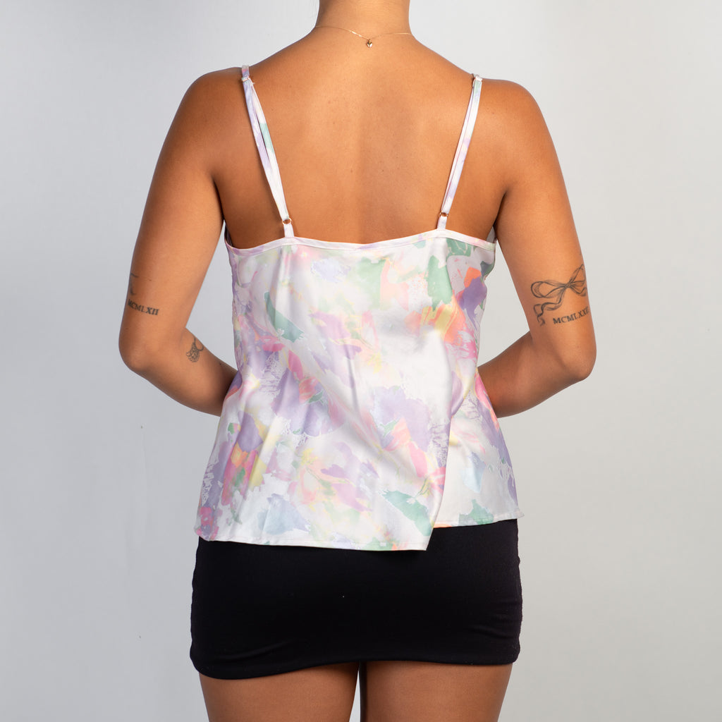 FLORAL SATIN CAMISOLE