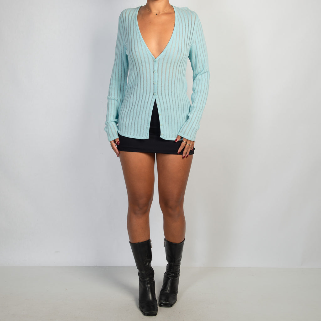 BLUE SHEER CARDIGAN