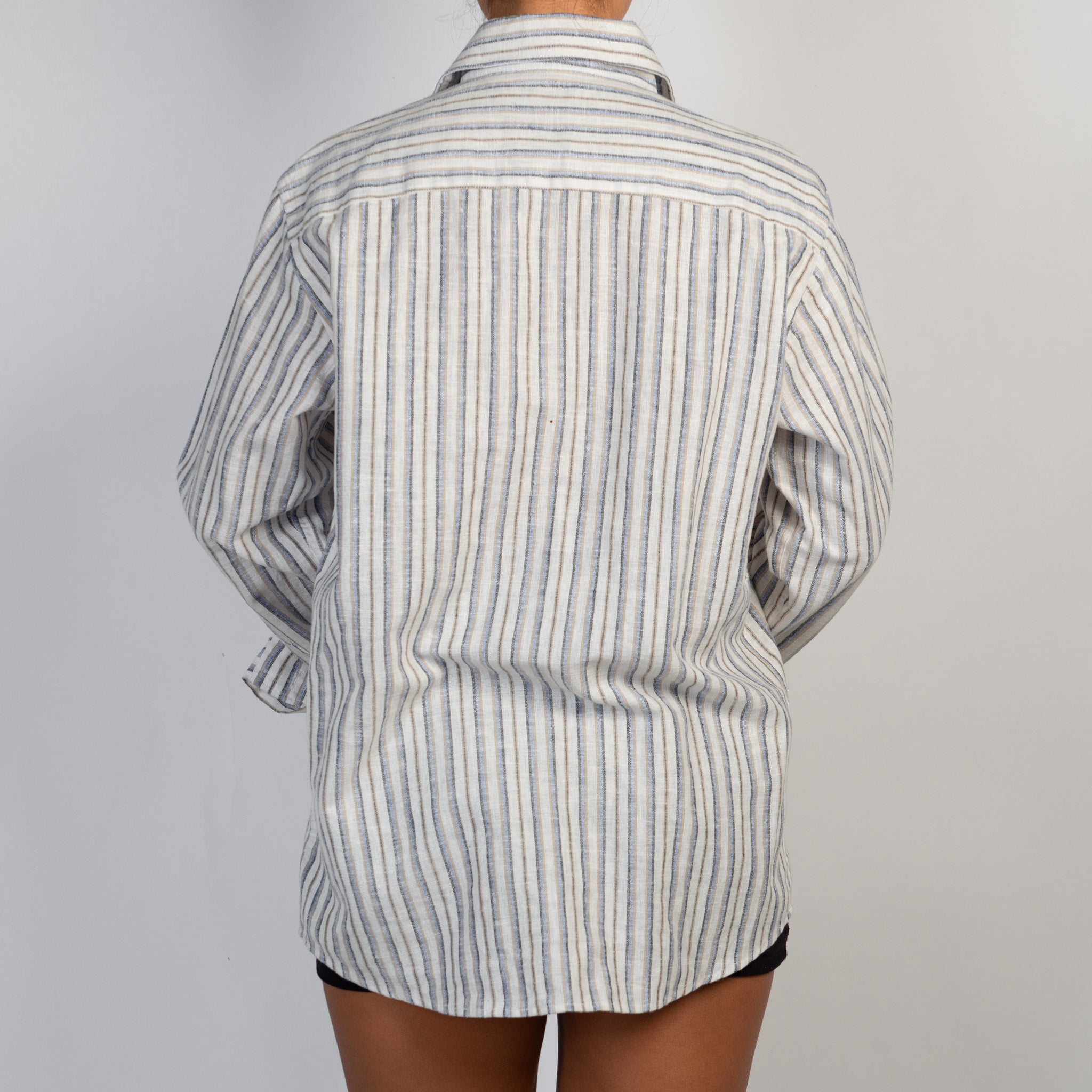 STRIPE COTTON BLOUSE