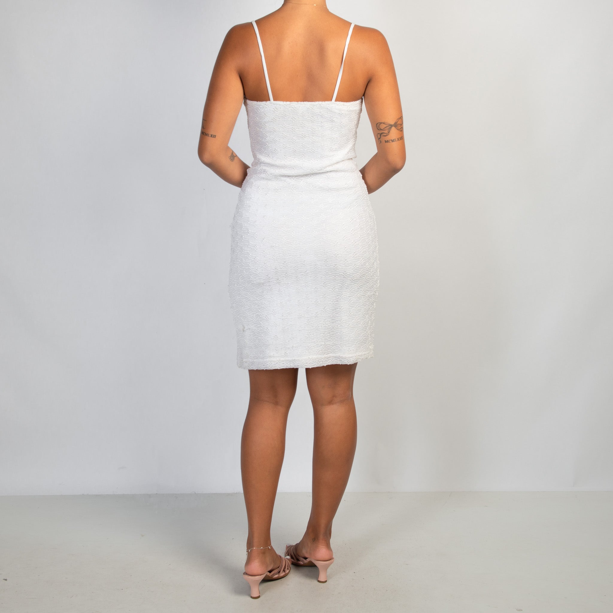 WHITE LACE DRESS