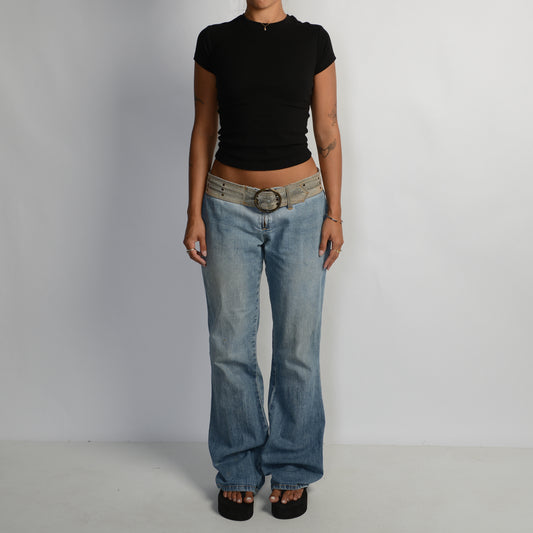 DENIM FLARED JEANS
