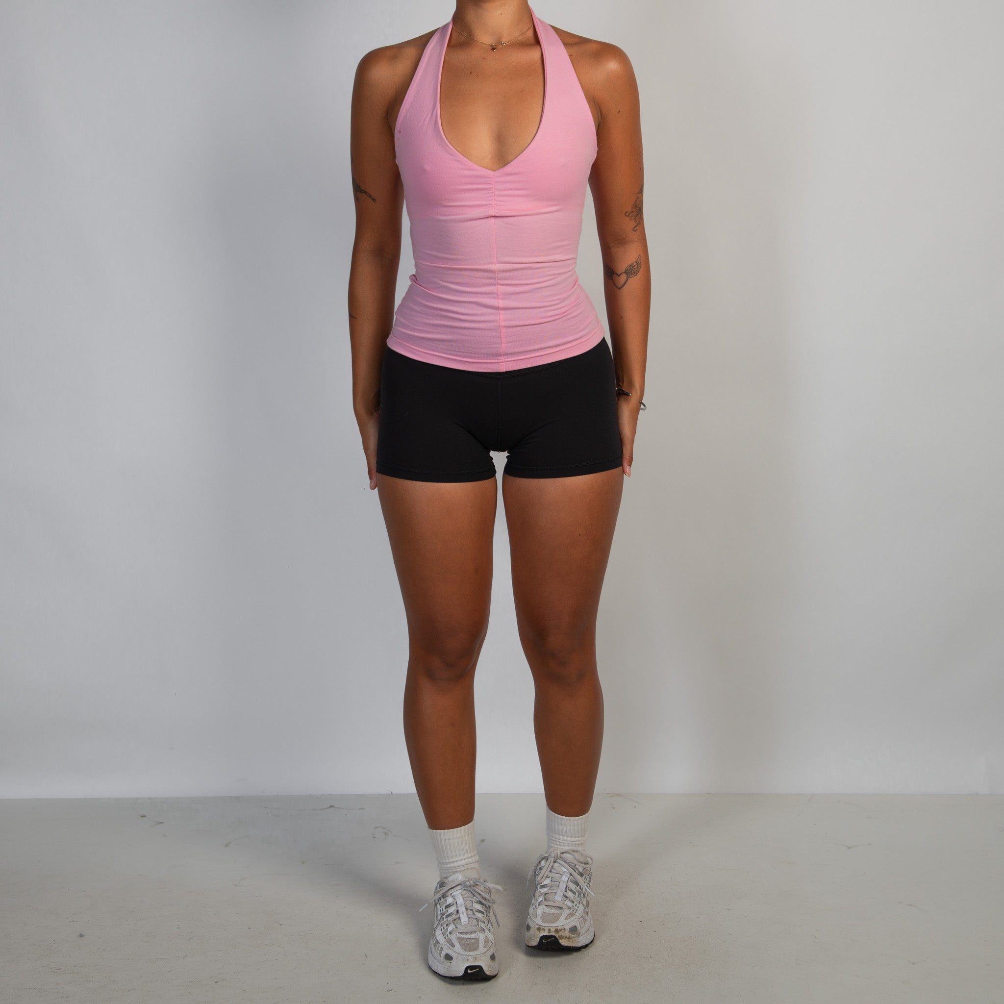 PINK HALTER TOP