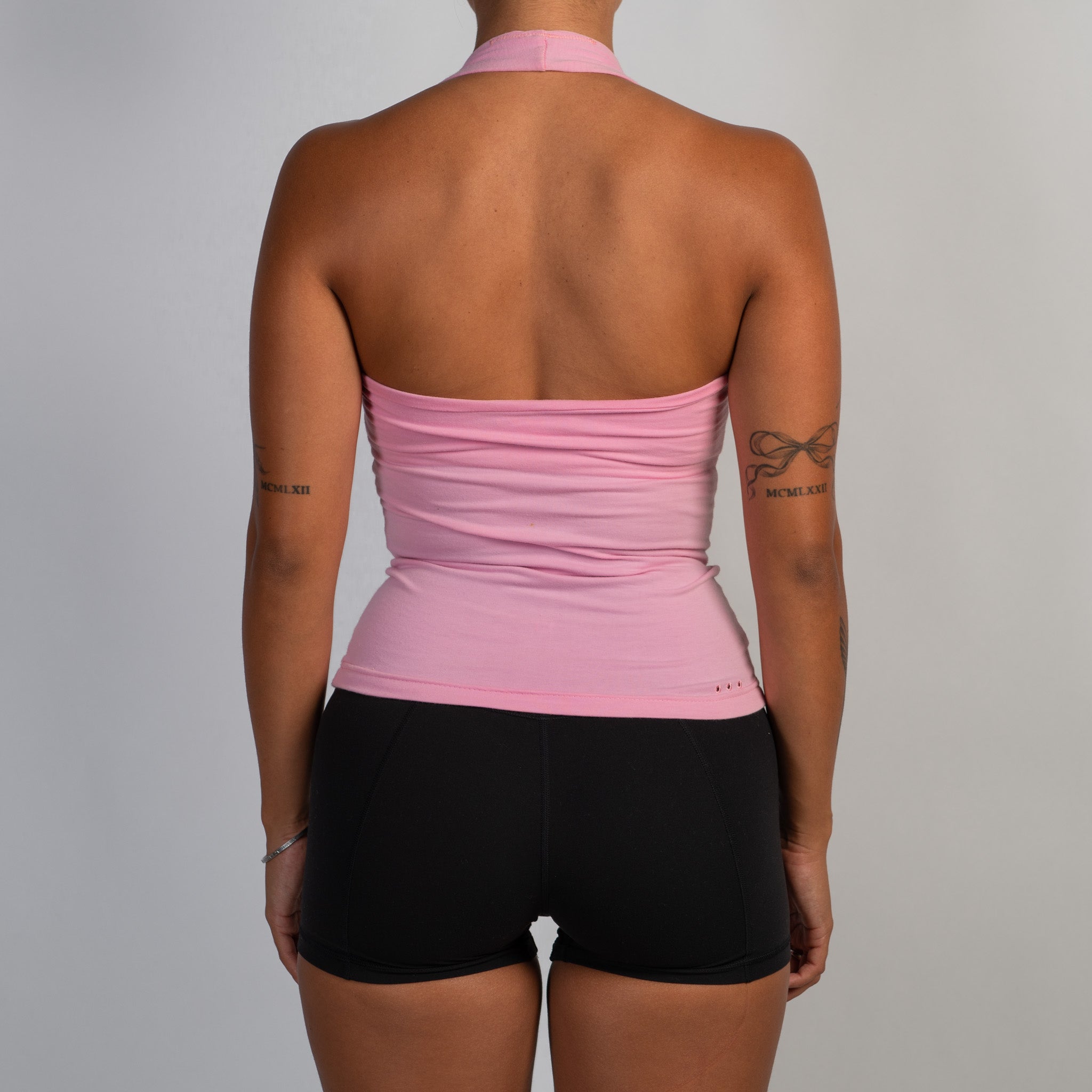PINK HALTER TOP
