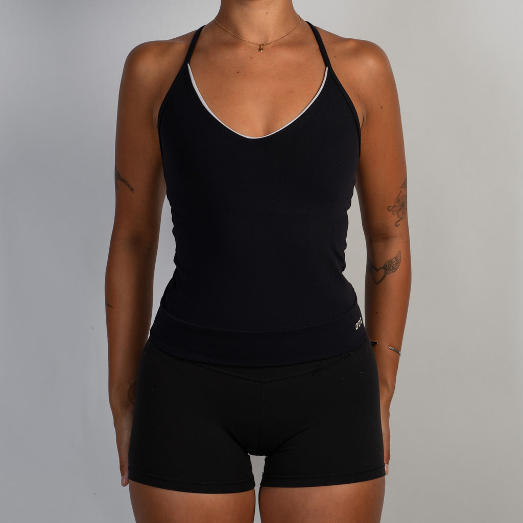 WHITE TRIM ACTIVE TANK TOP