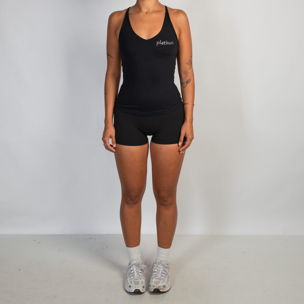 BLACK ACTIVE TANK TOP