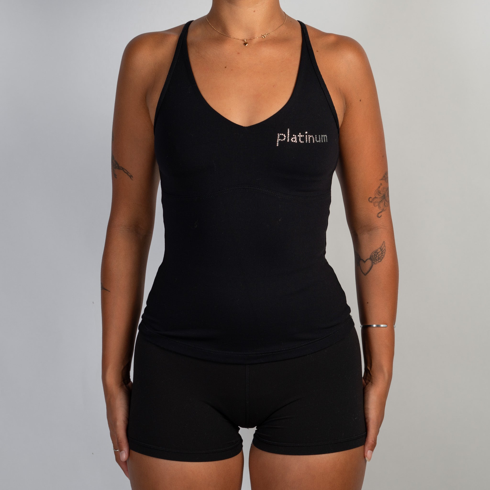 BLACK ACTIVE TANK TOP