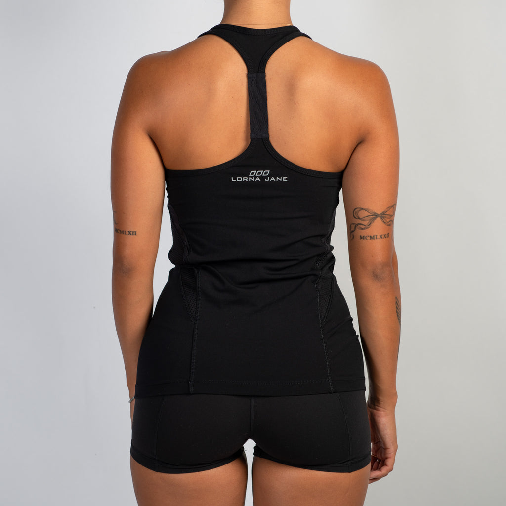 BLACK ACTIVE TANK TOP