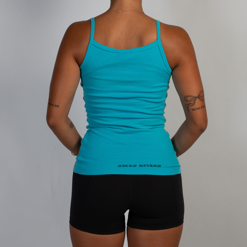 BLUE COTTON TANK TOP
