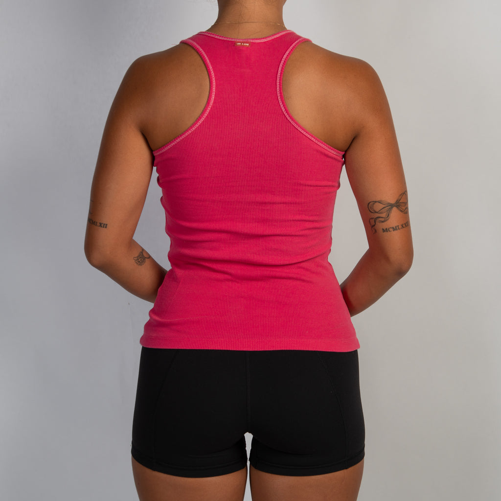 HOT PINK COTTON TANK TOP