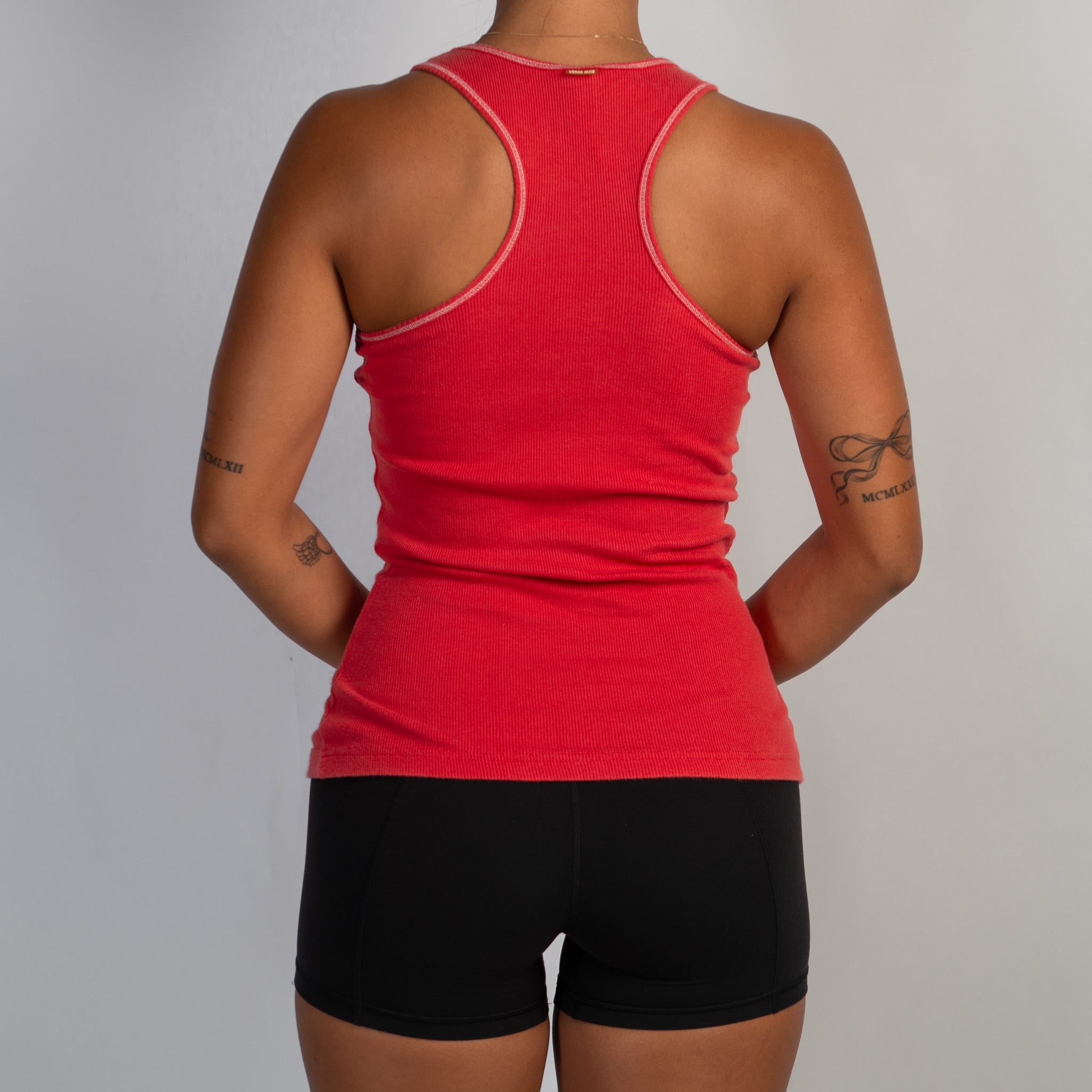 RED COTTON TANK TOP