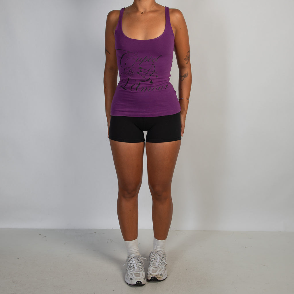 DEEP PURPLE COTTON TANK TOP