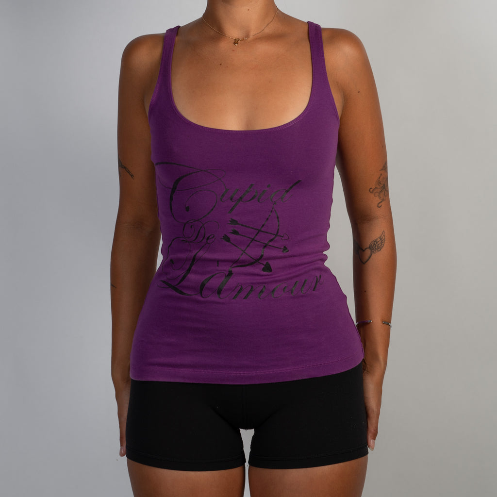 DEEP PURPLE COTTON TANK TOP