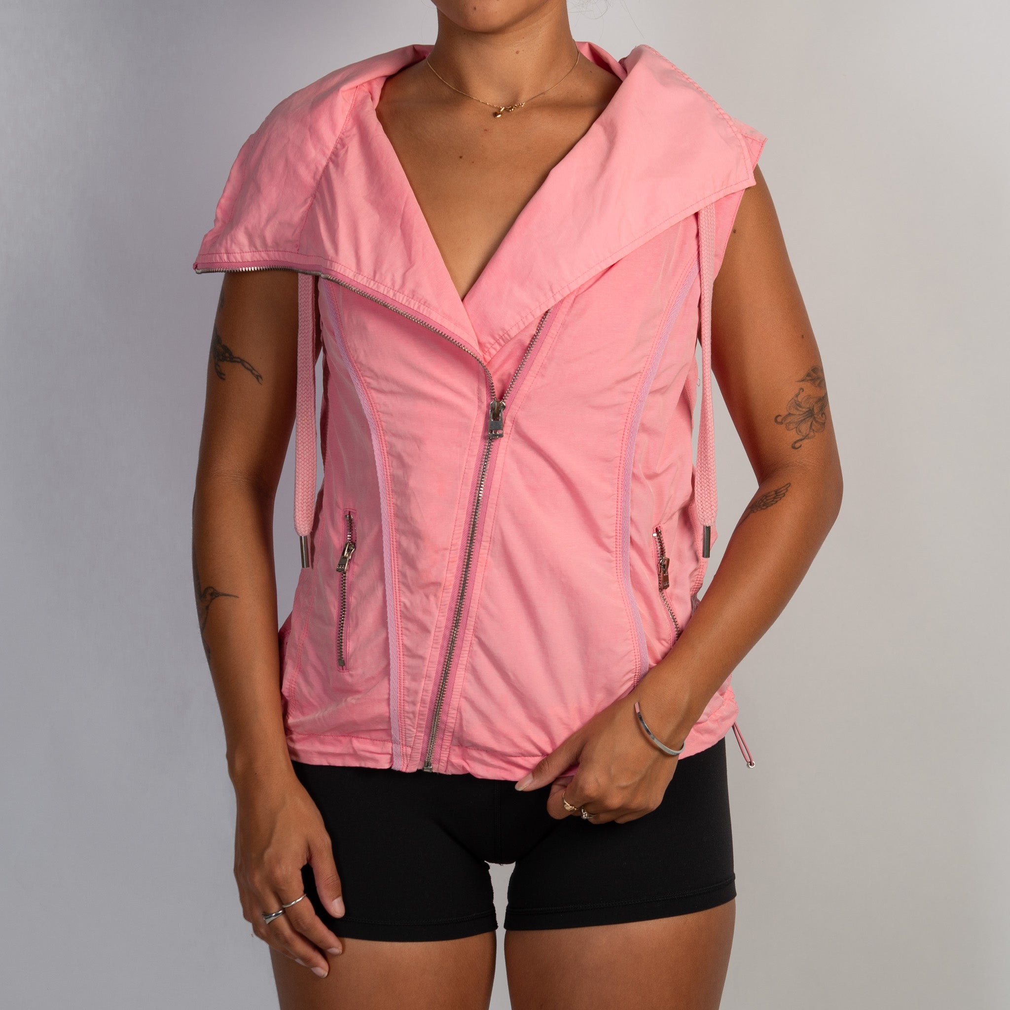 PINK ZIP VEST