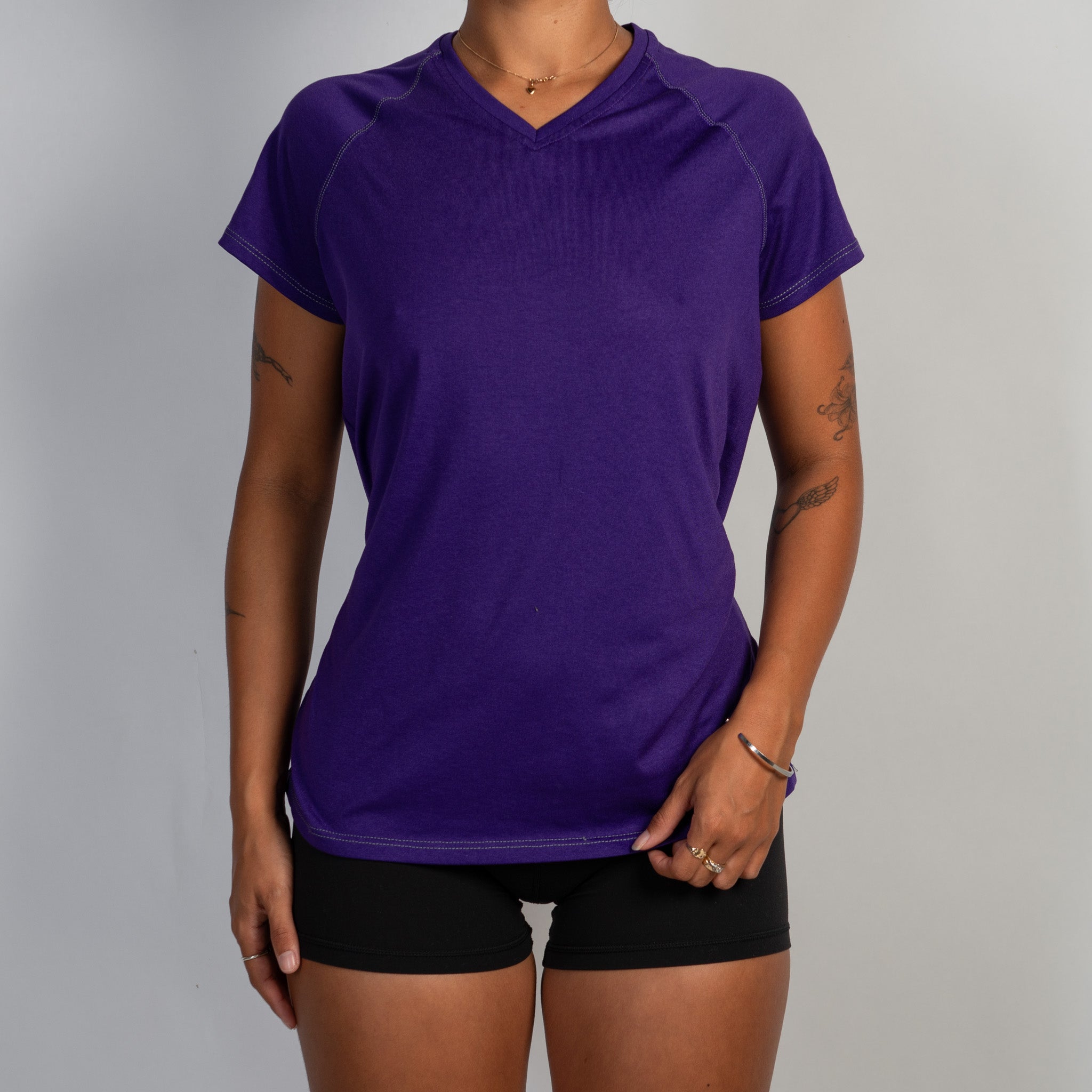 PURPLE ACTIVE TEE