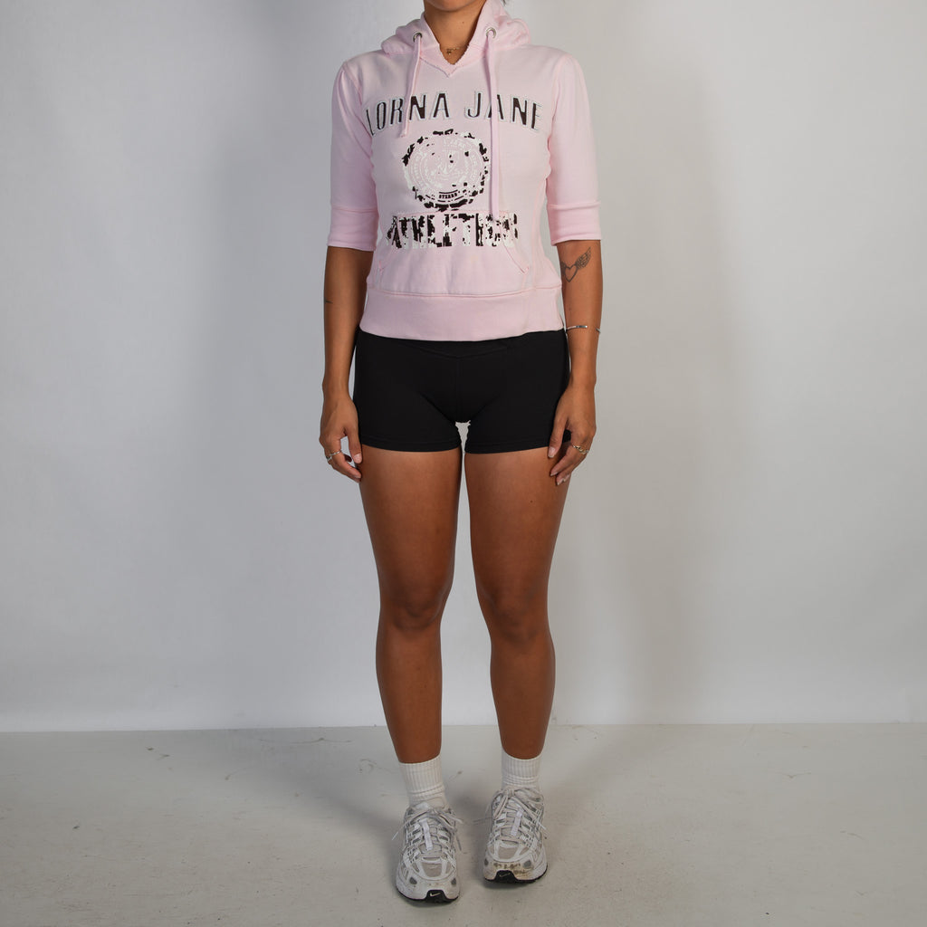 PINK 1/2 SLEEVE HOODIE