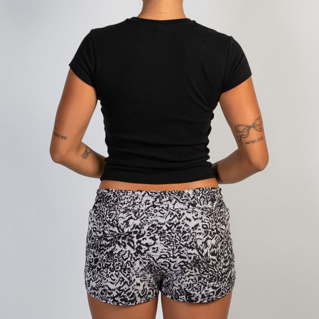 ANIMAL PRINT SPRAY SHORTS